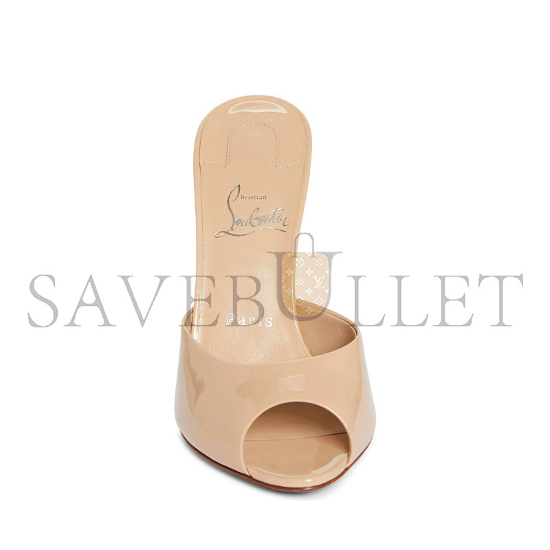 CHRISTIAN LOUBOUTIN ME DOLLY PEEP TOE SLIDE SANDAL 